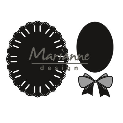 Marianne design • artesanías corte relieve plantilla cinta ovalada