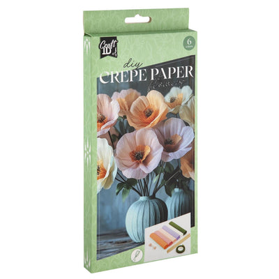 Conjunto de artesanía de flores de crepé Craft id