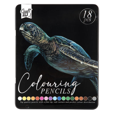 Matite colorate Craft ID 18 pezzi in un barattolo