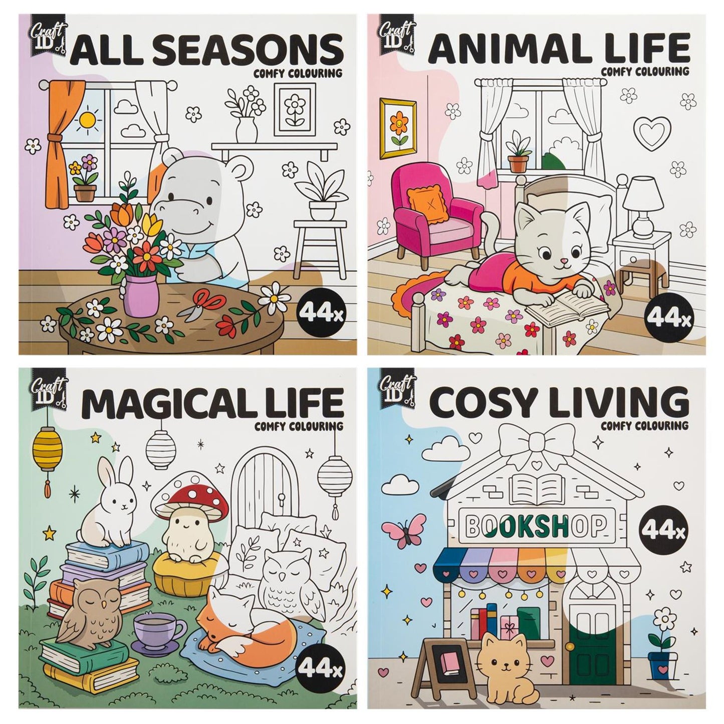 Creative craft group coloring book cute comfy