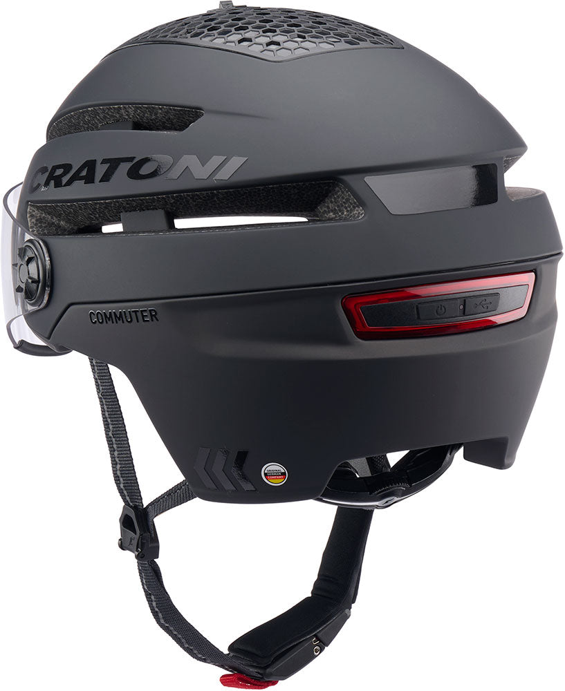 Cratoni Helm Commute Black Matt S-M