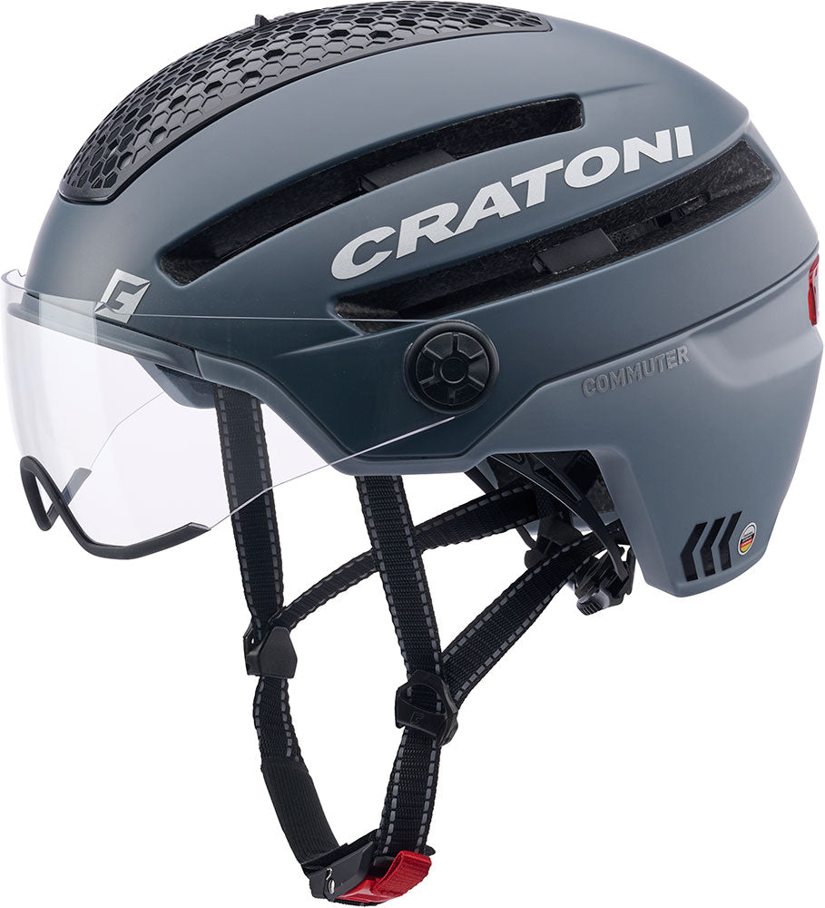 Cratoni Helm pendolare grigio Matt S-M