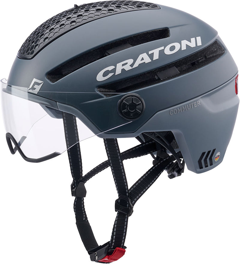 Cratoni Helm pendolare grigio Matt S-M