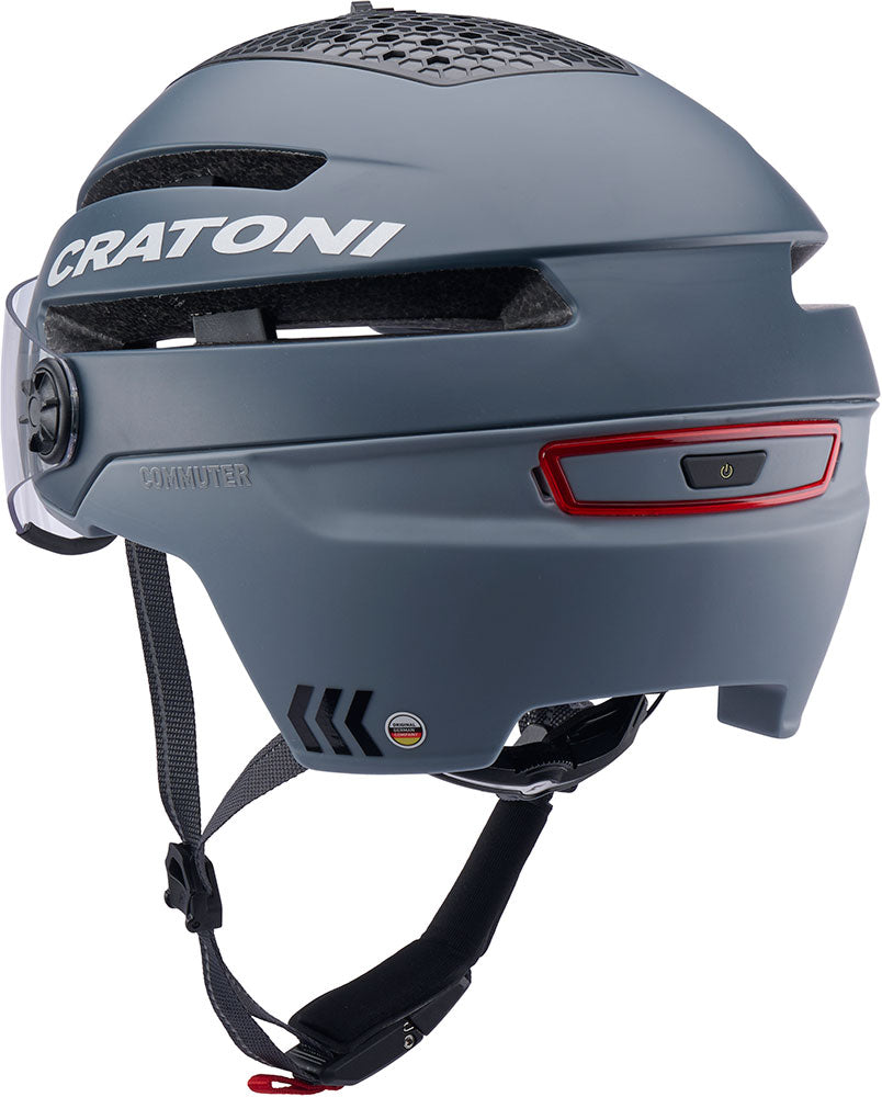 Cratoni Helm pendolare grigio Matt S-M