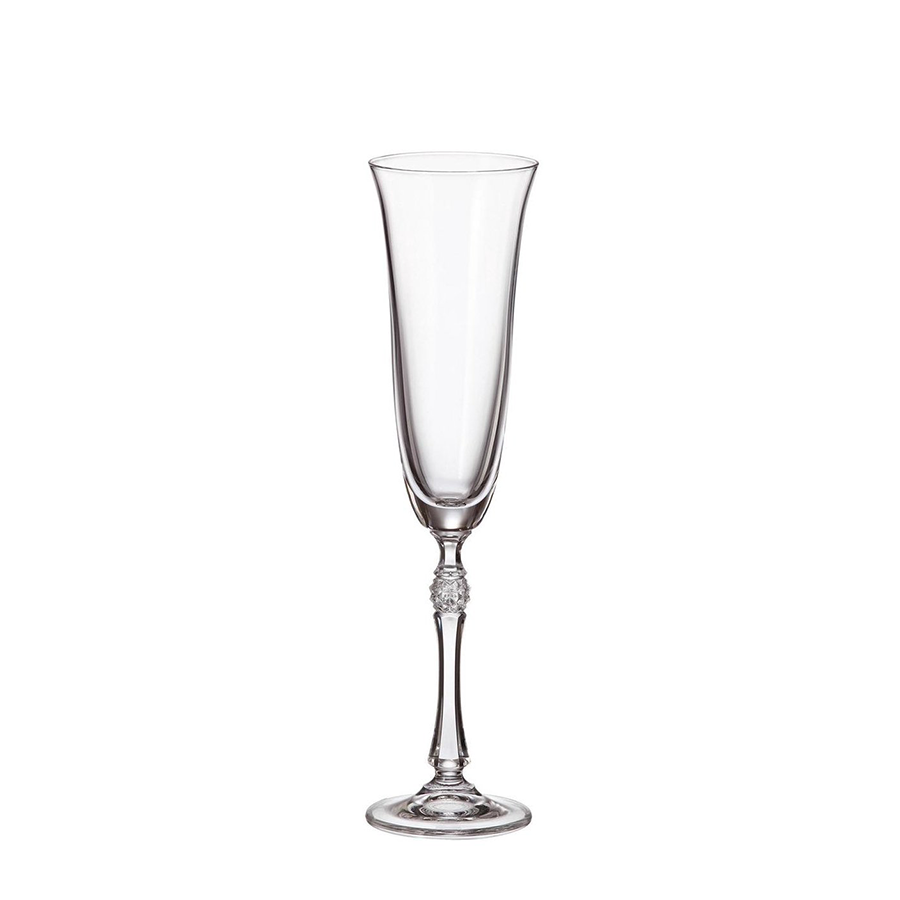 Bicchiere da champagne in cristallo Bohemia fregata 190 ml 6 pezzi