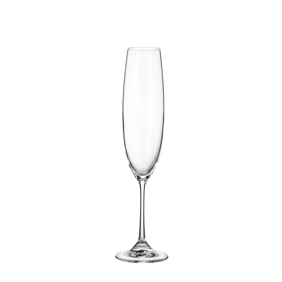 Crystal bohemia champagneglas milvus 250ml 6 stuks