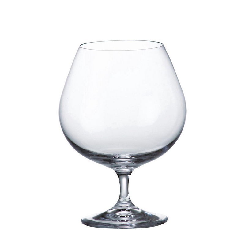 Bicchiere da cognac in cristallo di Boemia colibri 690ml 6 pezzi