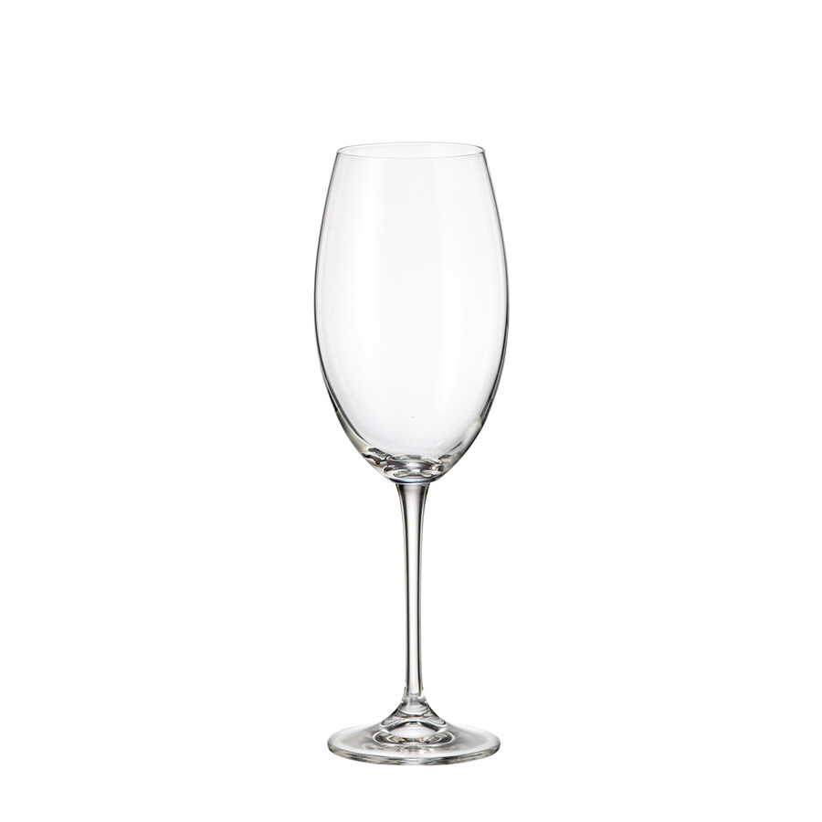Crystal bohemia rode wijnglas fulica 510ml 6 stuks