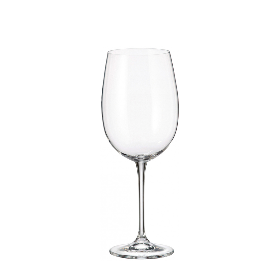 Bicchiere da vino rosso in cristallo di Boemia fulica 640ml 6 pezzi