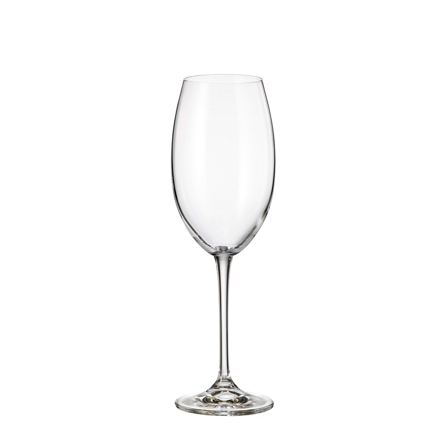 Crystal bohemia witte wijnglas fulica 400ml 6 stuks