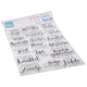 Diseño Marianne • sellos transparentes textos dulces