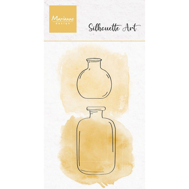 Marianne design • jarrones de sellos transparentes con silueta artística