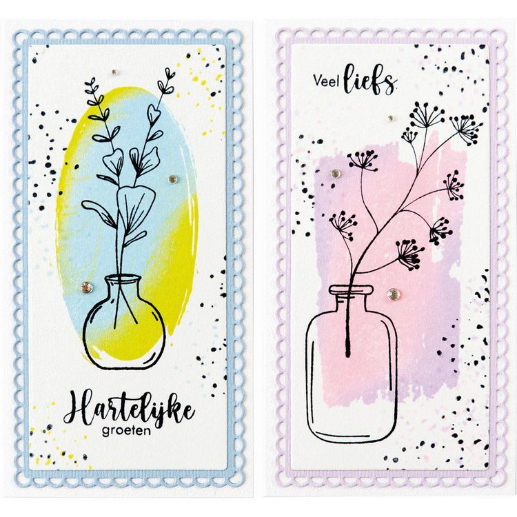 Marianne design • jarrones de sellos transparentes con silueta artística