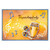 Design Marianne • francobolli trasparenti ricciolo musicale