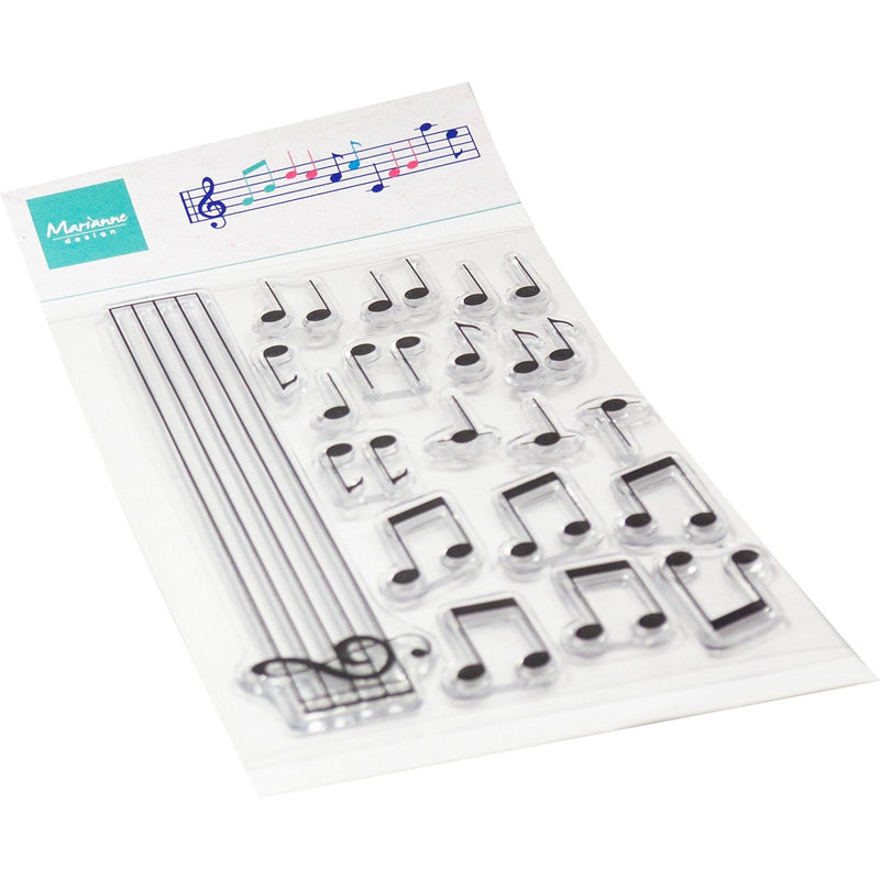 Design Marianne • timbri trasparenti note musicali