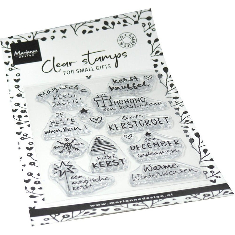Marianne design • sellos transparentes navideños de kaertjes y compañía