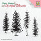 Nellie's choice • christmas silhouettes clear stempel pine trees