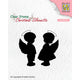 La scelta di Nellie • timbro trasparente con sagome natalizie angelgirl e -boy (5x4,5 cm)