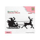 Nellie's choice • christmas silhouettes clear stempel ho ho santaclaus