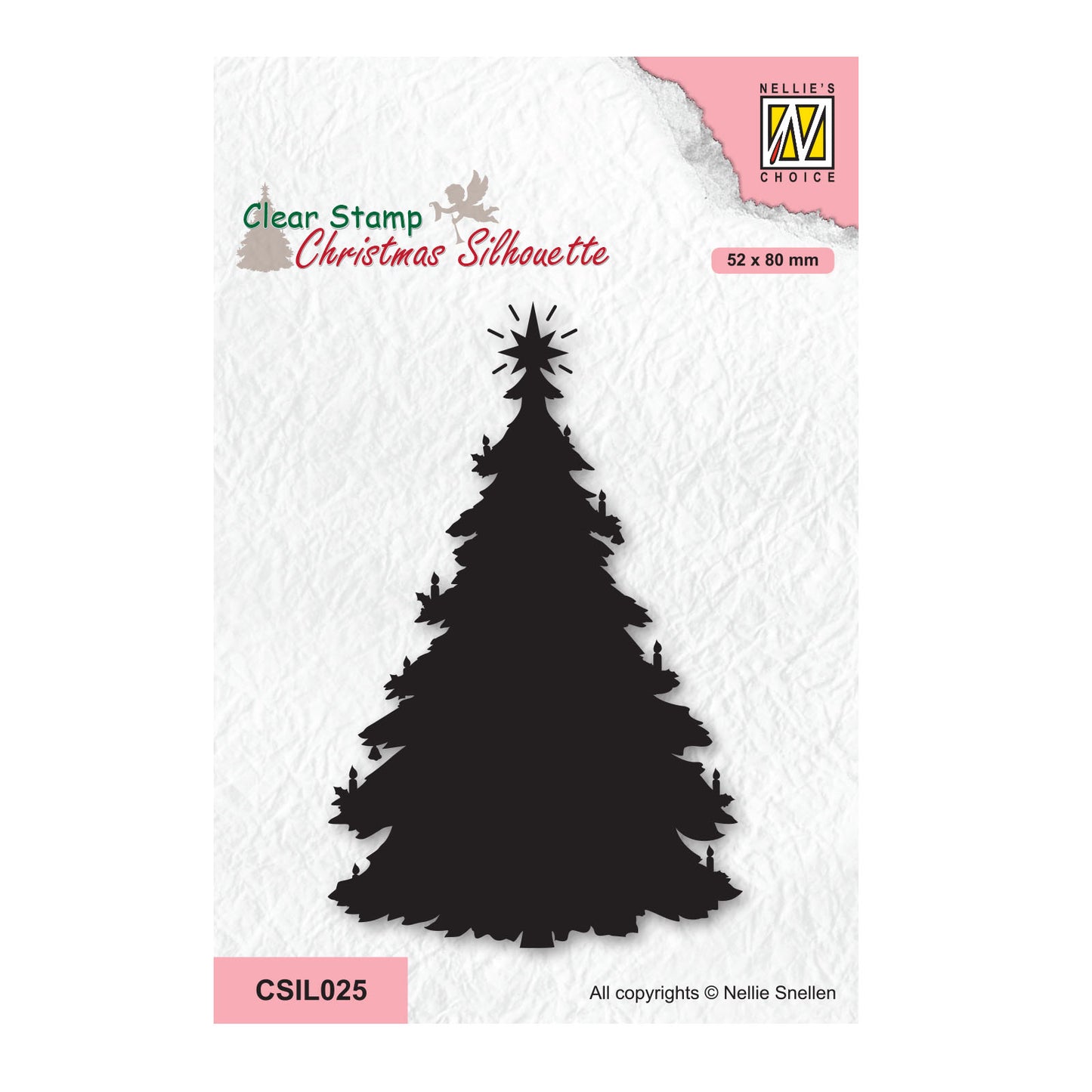 La elección de Nellie • siluetas navideñas sello transparente árbol de navidad