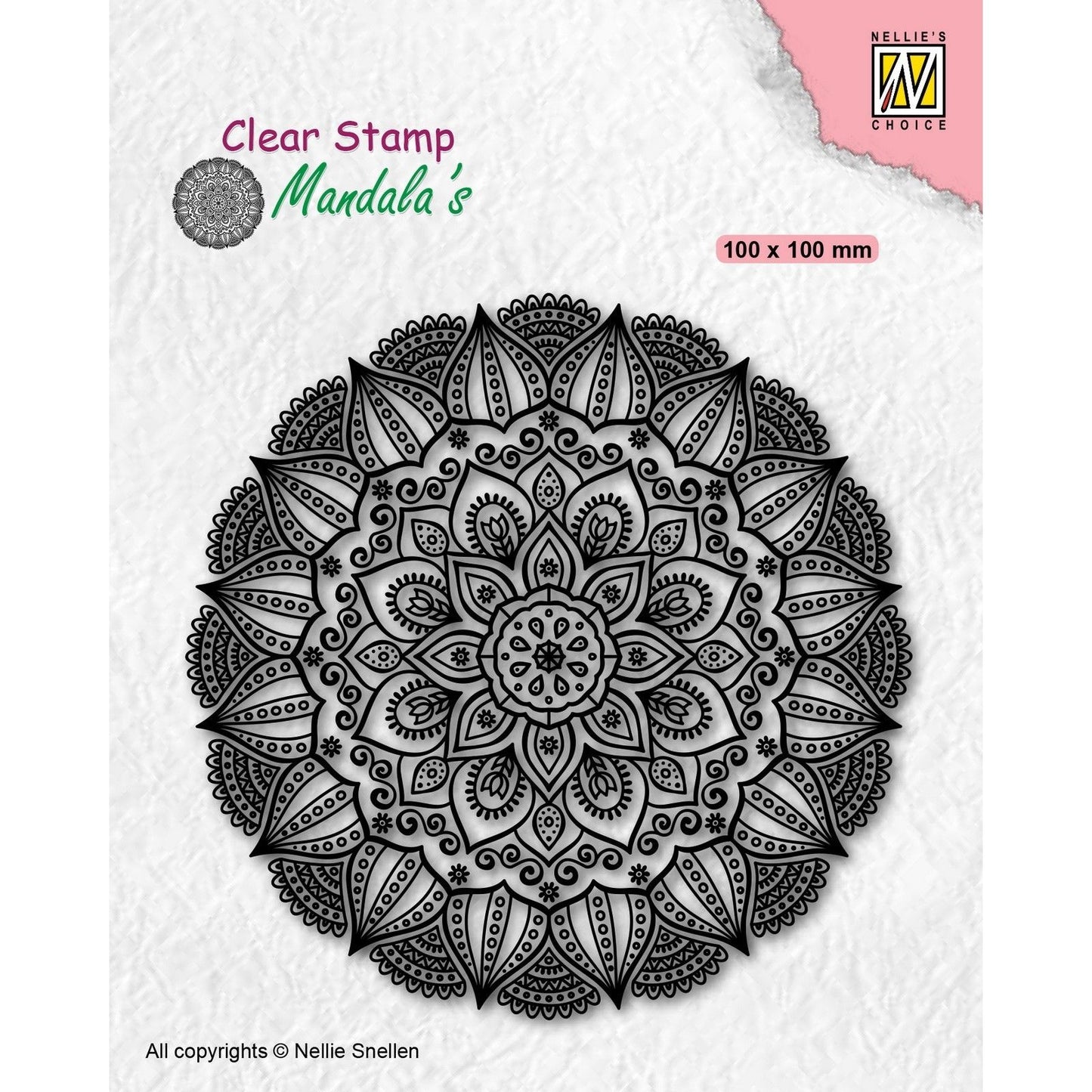 Nellie's choice • mandala's clear stempel mandala dahlia flower