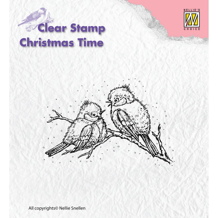 Nellie's choice • christmas time clear stamps christmas birds