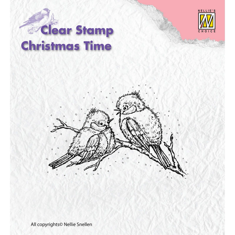 Nellie's choice • christmas time clear stamps christmas birds