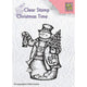 Nellie's choice • christmas time clear stempels snowman with lantern