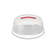 Scatola per torta Curver 35cm rotonda bianca trasp.