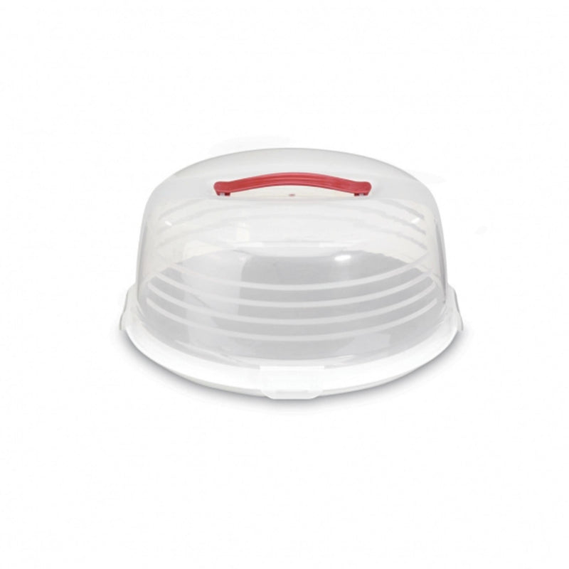 Scatola per torta Curver 35cm rotonda bianca trasp.