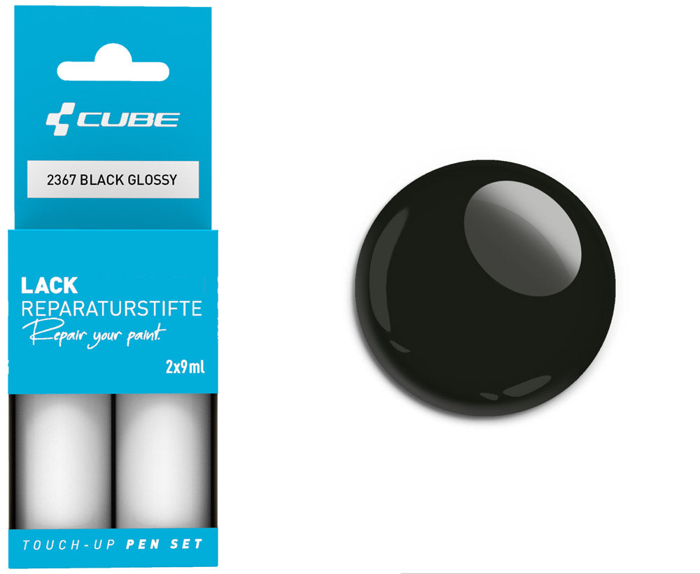 Set di penne per ritocchi Cube nere lucide