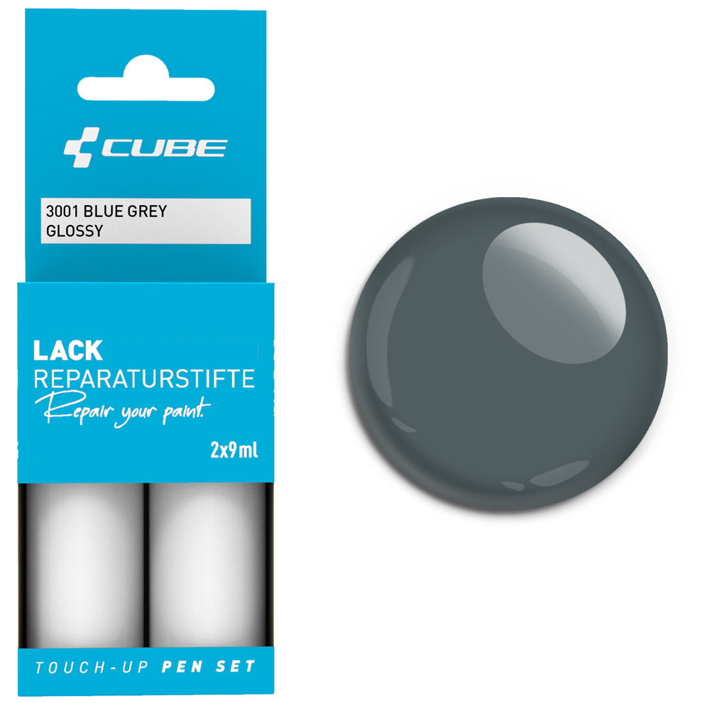 Set di penne per ritocchi Cube blu grigio opaco