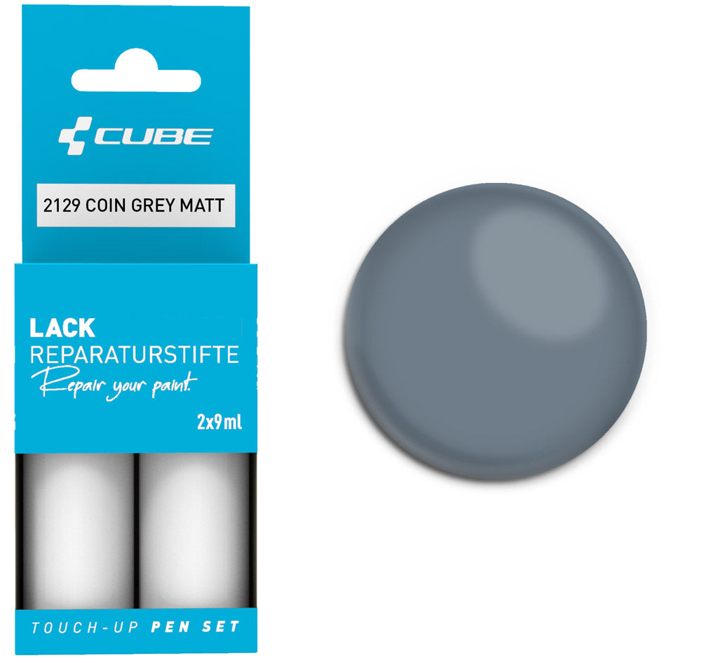 Juego de rotuladores de retoque Cube gris moneda mate