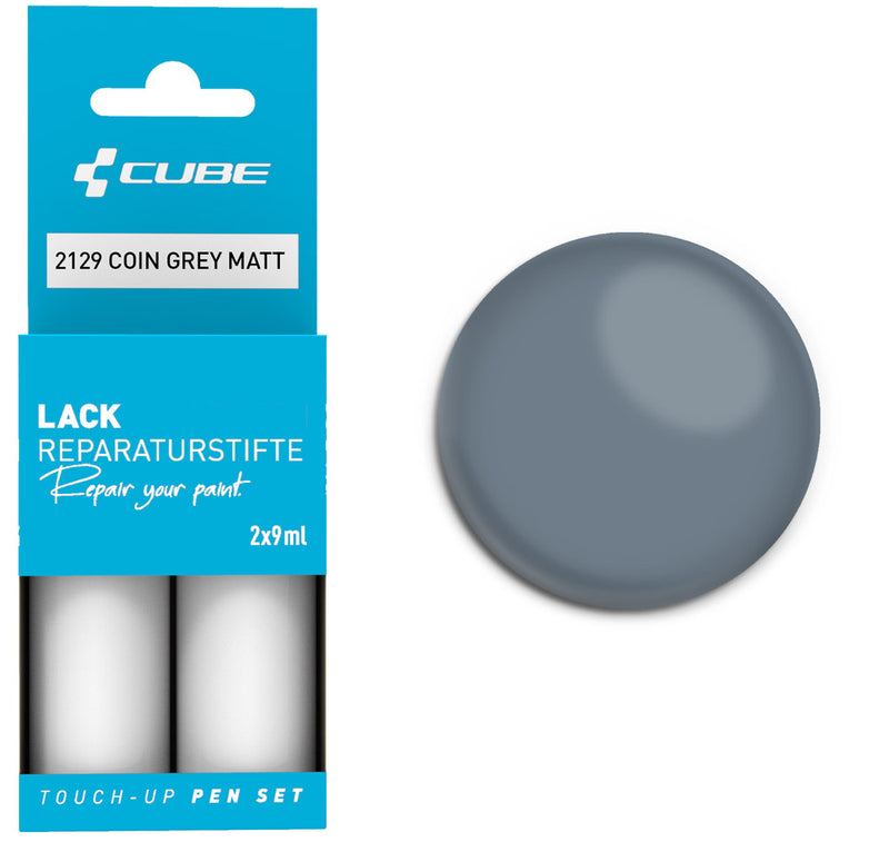 Set di penne per ritocchi Cube grigio moneta opaco