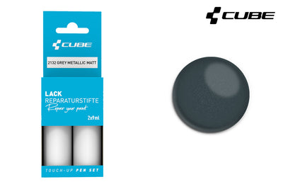 Juego de rotuladores de retoque Cube gris metalizado mate