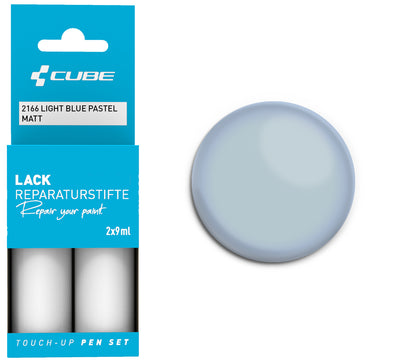 Juego de rotuladores de retoque Cube azul claro pastel mate