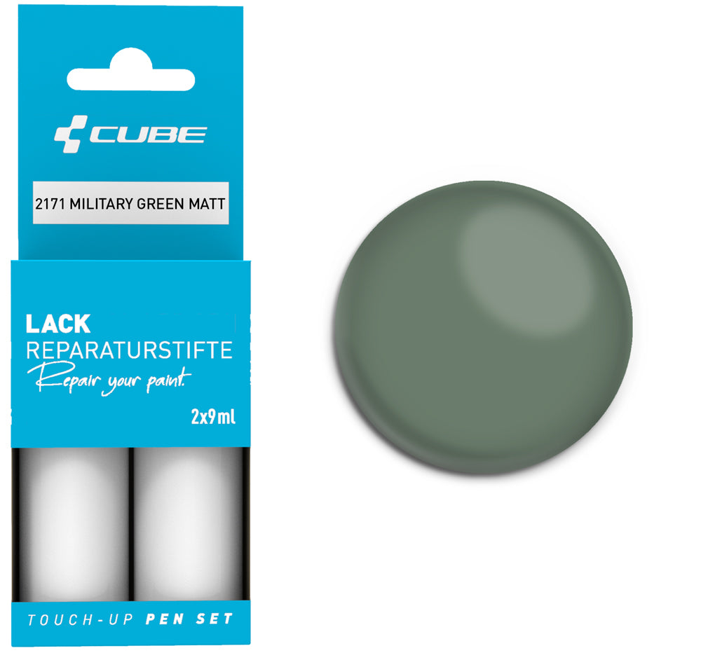 Set pennarelli per ritocco Cube verde militare opaco