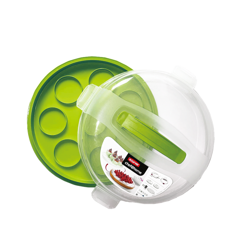 Scatola per torte Curver chef@home verde