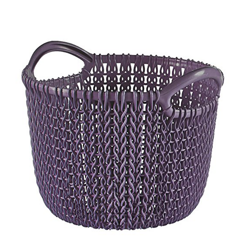 Cestino portaoggetti Curver Knit XS rotondo viola crepuscolo