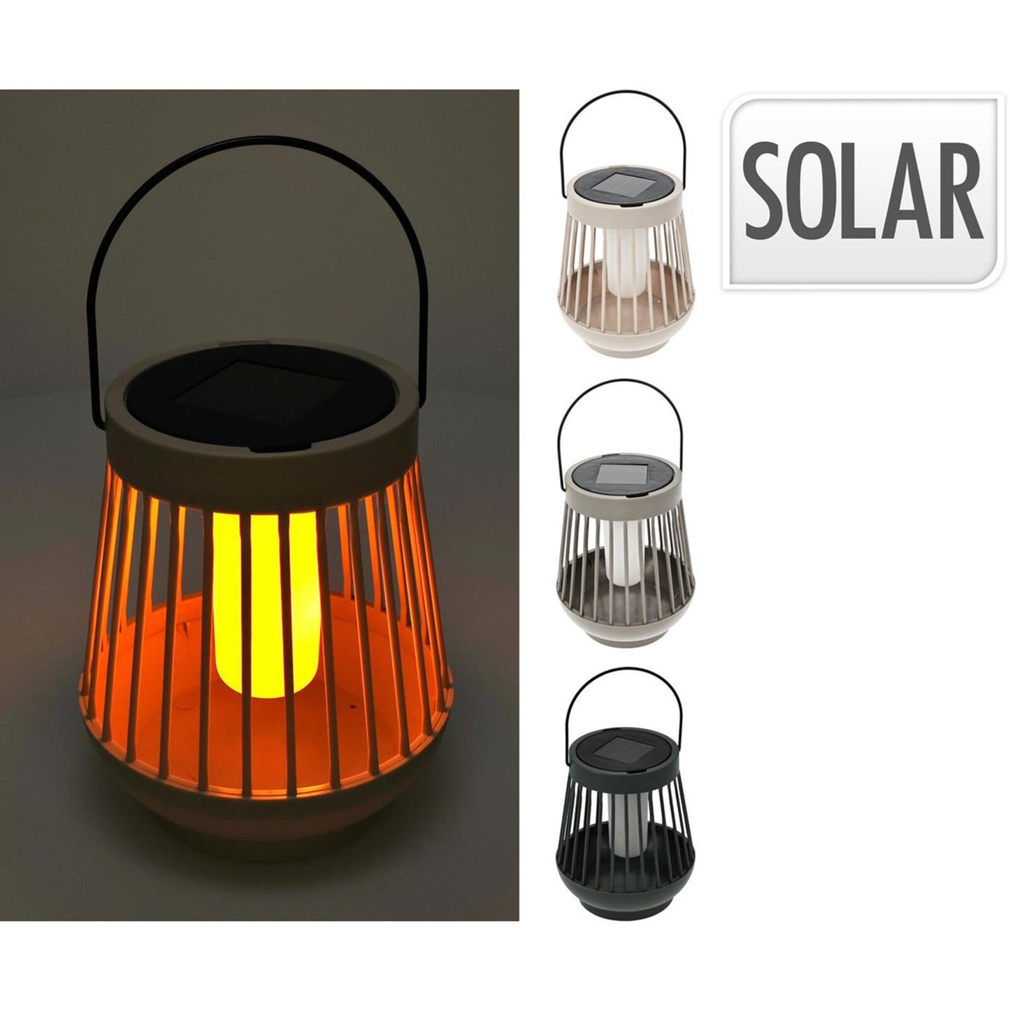 Linterna solar de jardín Pro LED 13x15cm