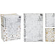 Excellent houseware tafelkleed flanel sneeuwvlokken wit goud130x180cm