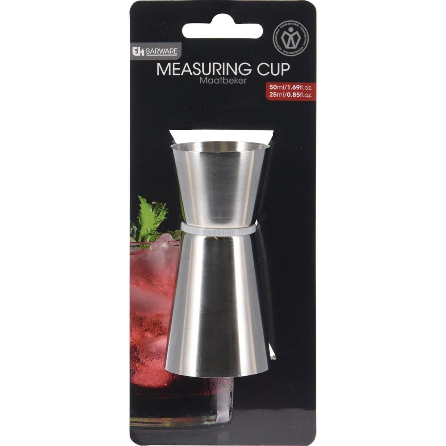 Eccellente compagno di bevute casalinghe in acciaio inossidabile su carta da 50 e 25 ml