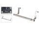 Soluciones de almacenamiento colgador de puerta acero inoxidable extensible 25-40cm