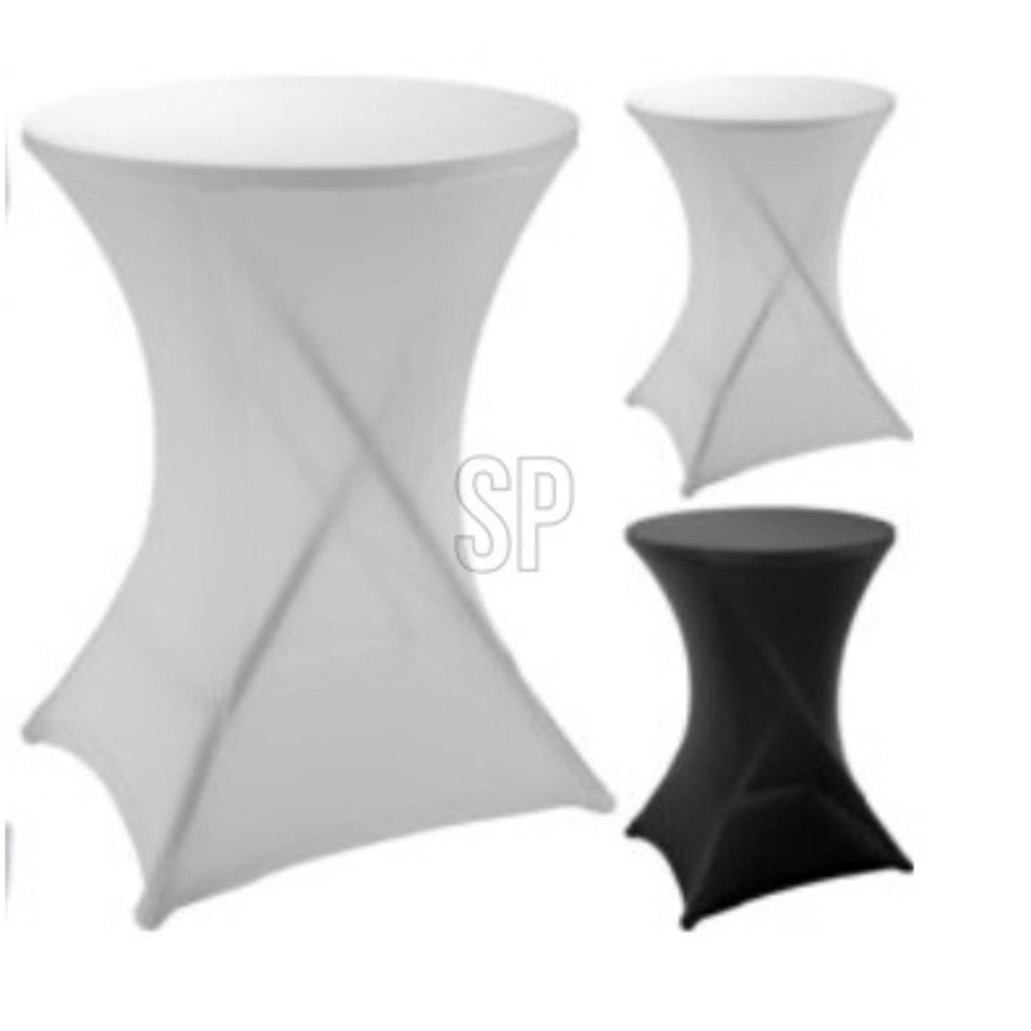 Funda para mesa de pie imagen elástica negra