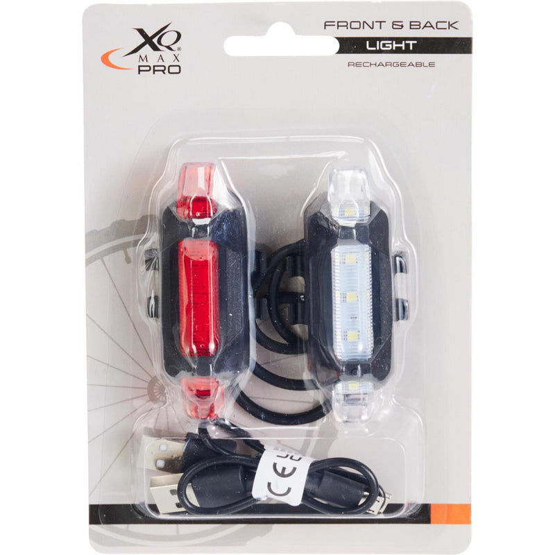 Set di lampade per bicicletta Xqmax da 2 pezzi su USB