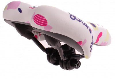 Cycletech bunny zadel kinderfiets wit 22 x 14 cm