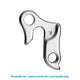 derailleurhanger GH-009 60 mm zilver