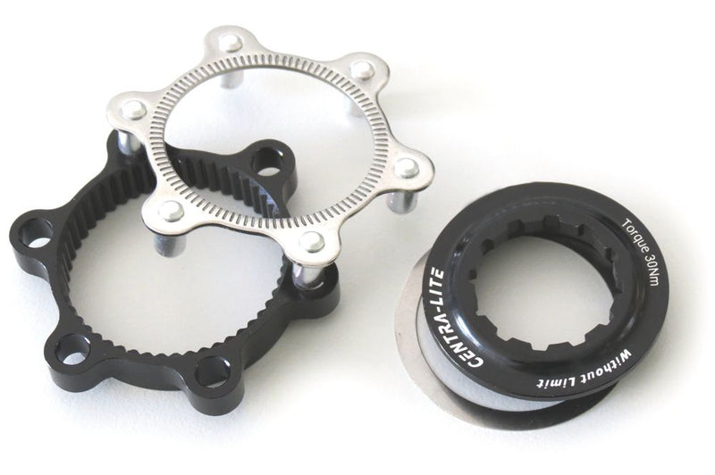 Adaptador centerlock buje xlc 6 levas negro zi