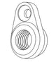 Koga wire rear pad Kimera black