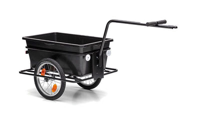 Roland Big Boy Bicycle Trailer - Acciaio in plastica - 90L - Nero